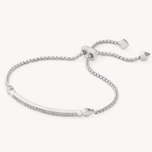 Kendra Scott Ott Adjustable Chain Bracelet in Silver